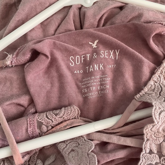 American Eagle Soft & Sexy Lace Up RARE ROSE COLOR - Picture 4 of 4